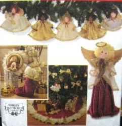 7938  SIMPLICITY 42'' TREESKIRT, STOCKING, ANGELS, ORNAMENTS, WREATH PATTERN